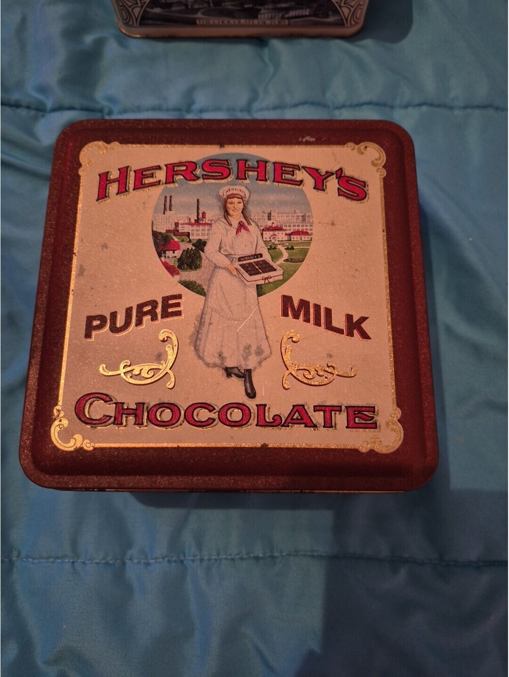 HERSHEY’S PURE MILK CHOCOLATE Vintage Edition #2 Collectible Tin 1992 Genuine